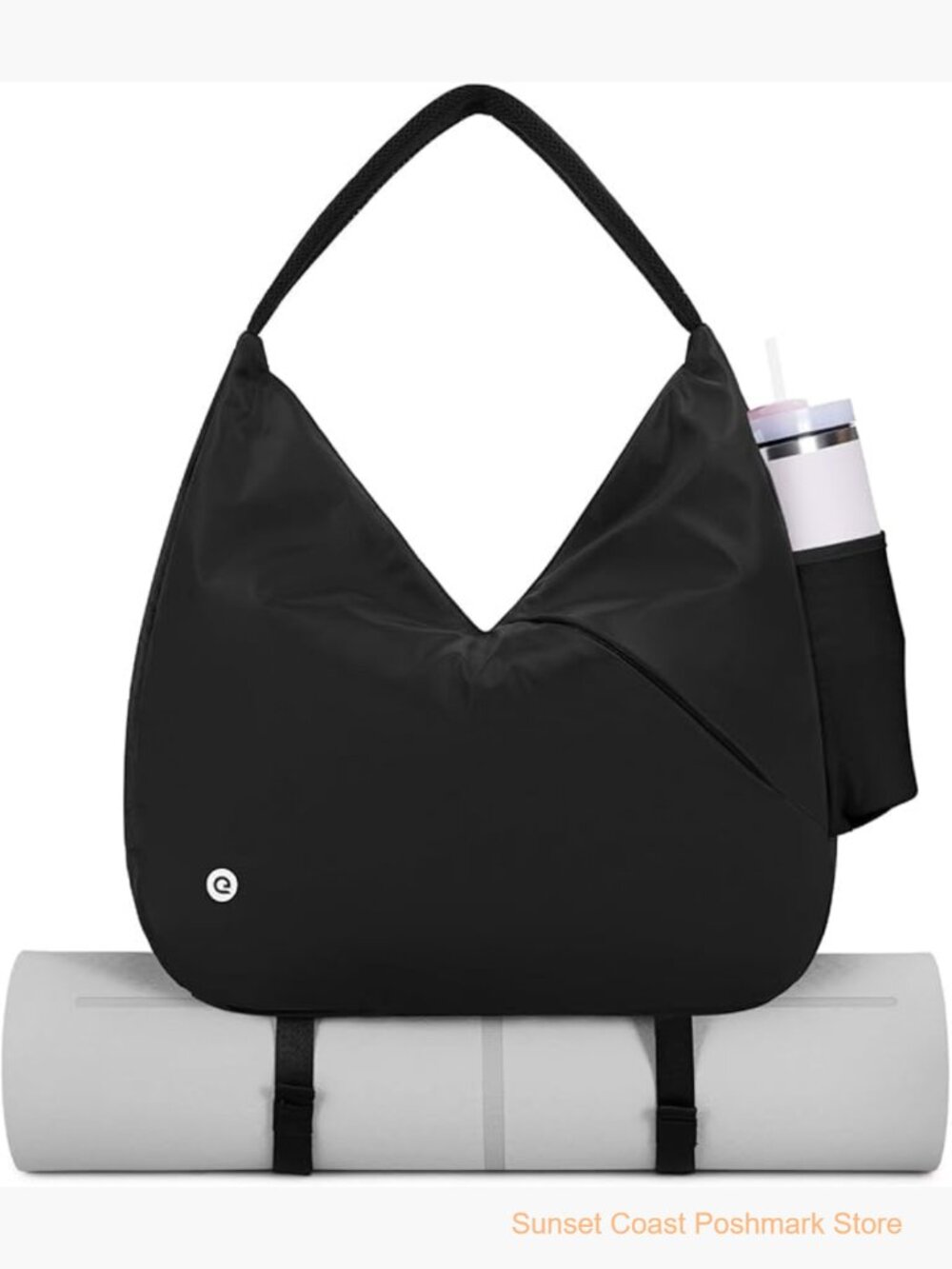 Large Gym Bag with Yoga Mat Holder Shoe Compartment Wet Pocket